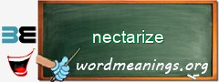 WordMeaning blackboard for nectarize